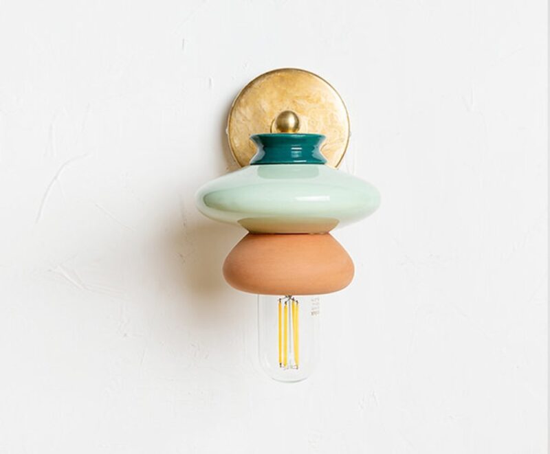 Terracotta Apilar Wall Lamp - S