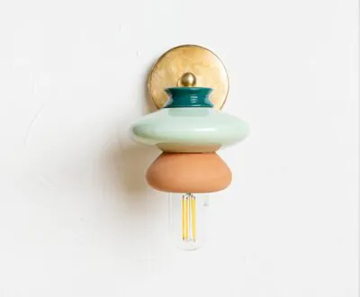Terracotta Apilar Wall Lamp - S